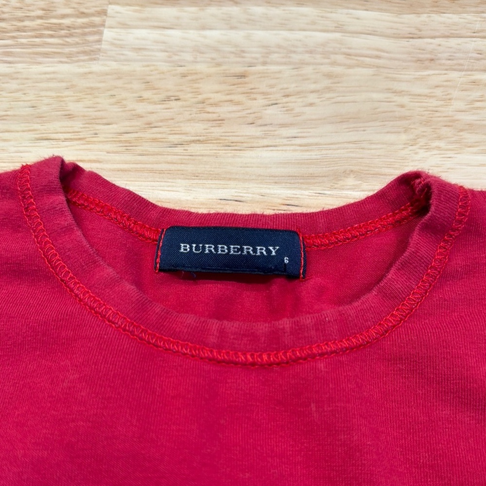 Burberry Kids Classic Red Tee - Picture 4 of 4